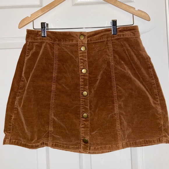BRANDY MELVILLE Brown Suede SKIRT - Picture 2 of 4